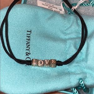 Brand New in box Tiffany Love corded bracelet